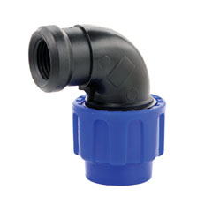 (Bild für) 32 mm PE-Rohr Winkel Verschraubung 1" IG